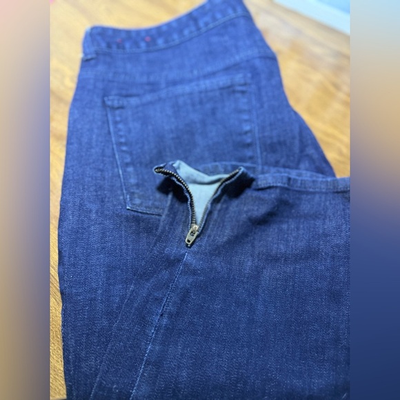 Talbots Signature Slim/Ankle with Ankle Zipper Dark WashJeans  Size 22WP - Picture 5 of 7